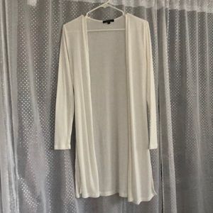 White cardigan, it’s see-through, size small